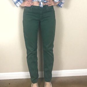 Hudson Army Green Nico Super Skinny Pant